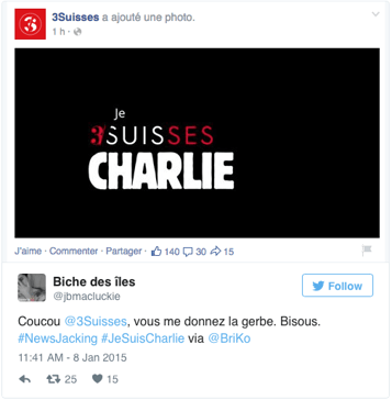 les 3 suisses exemple newsjacking